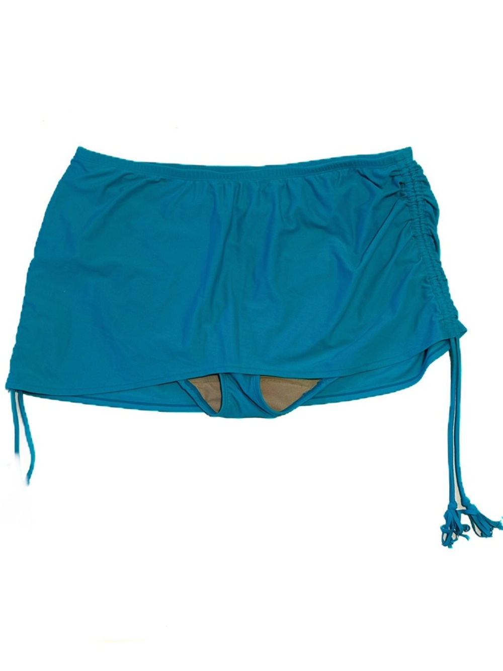 Swim by Cacique Swim Skirt with Scrunchable Sides and Built-in Brief